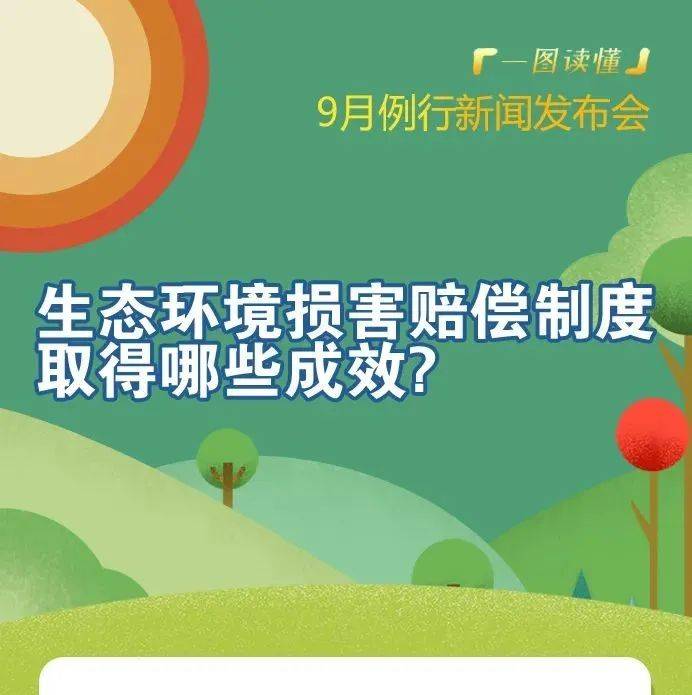 一图读懂丨生态环境损害赔偿制度取得哪些成效?_制度_成效
