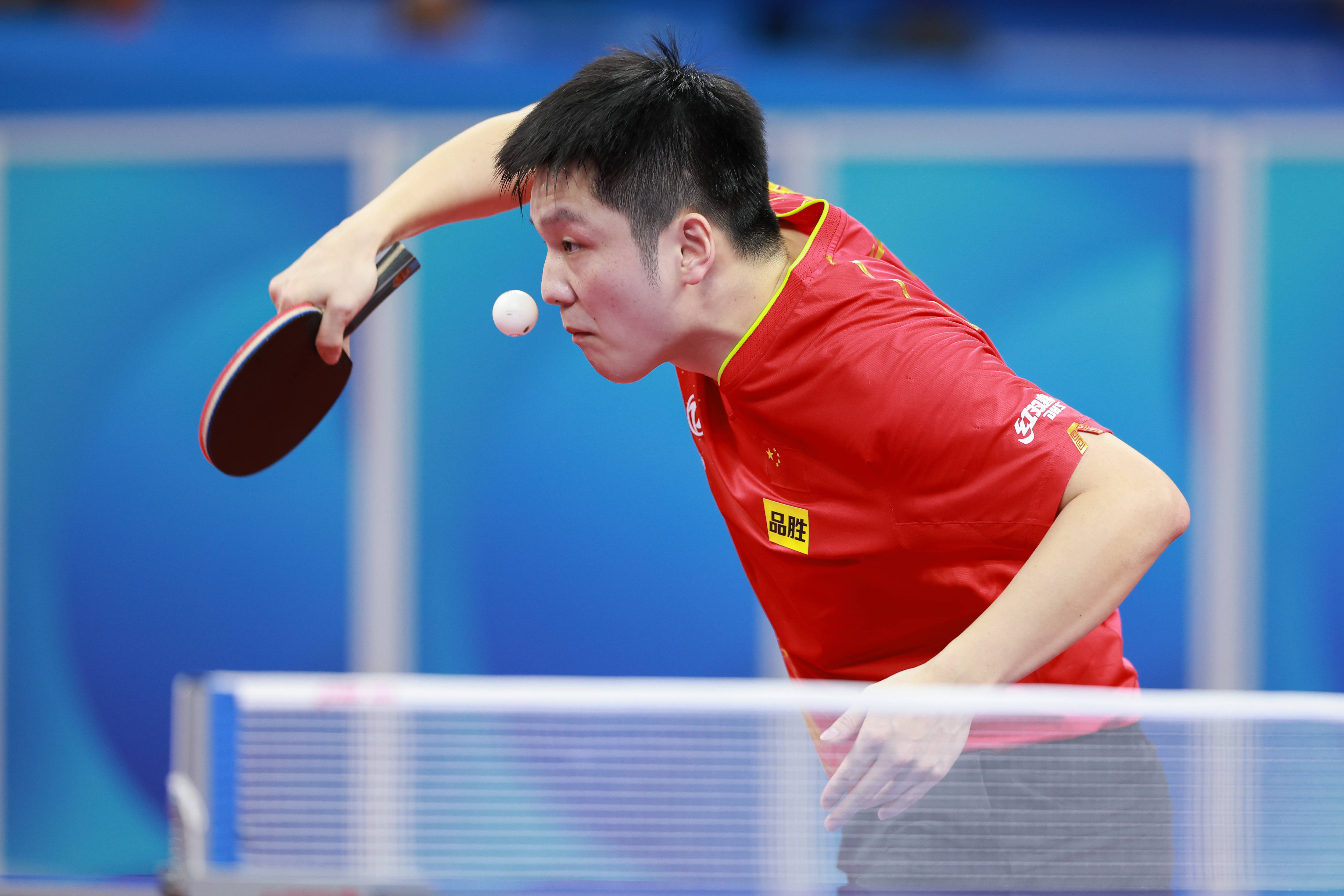乒乓球——世乒赛团体赛:中国男队胜斯洛文尼亚男队