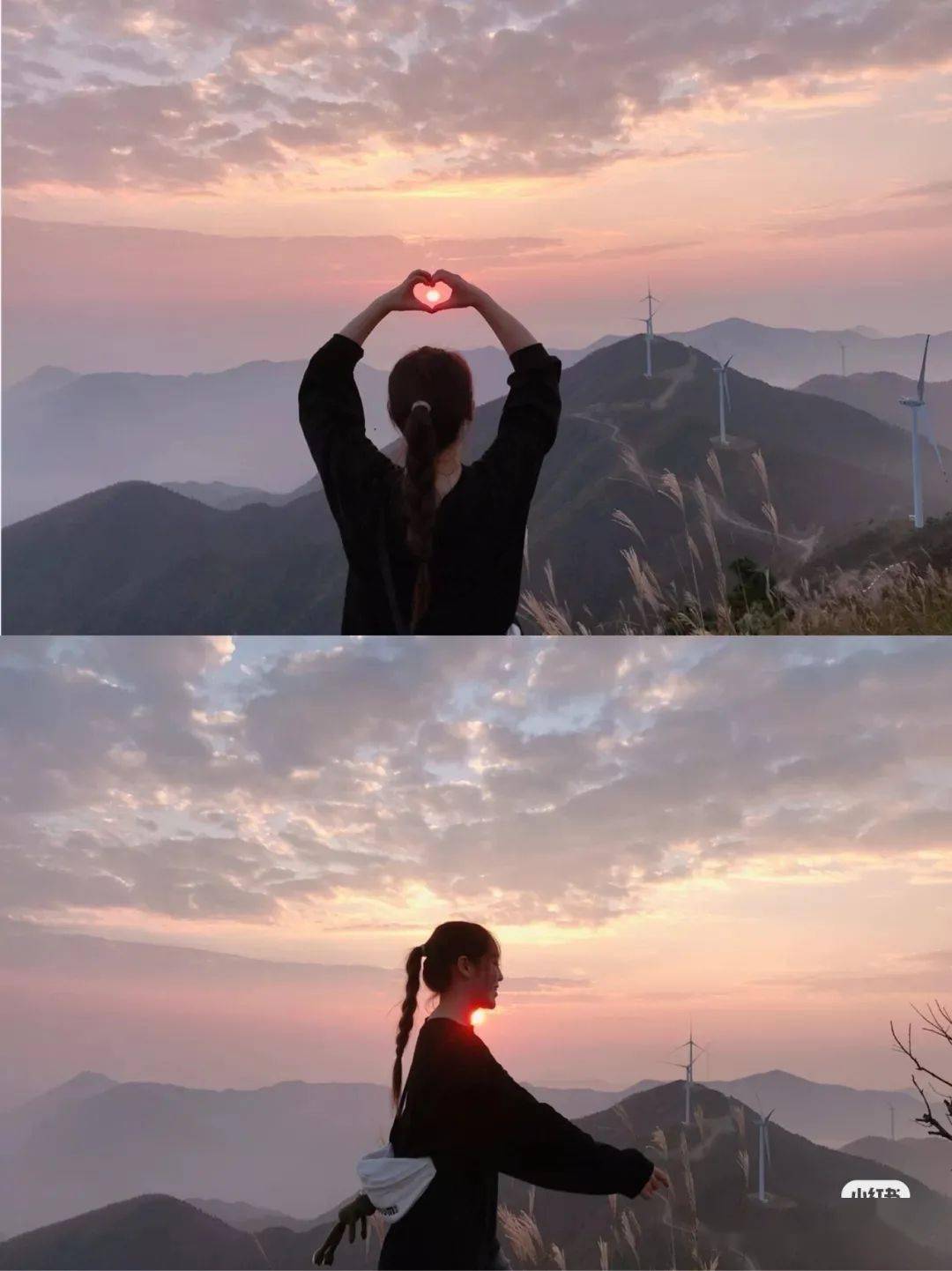 在白鹤尖,赏日出日落,看云霞翻滚只要一个背影就已然足够秋季最好的出