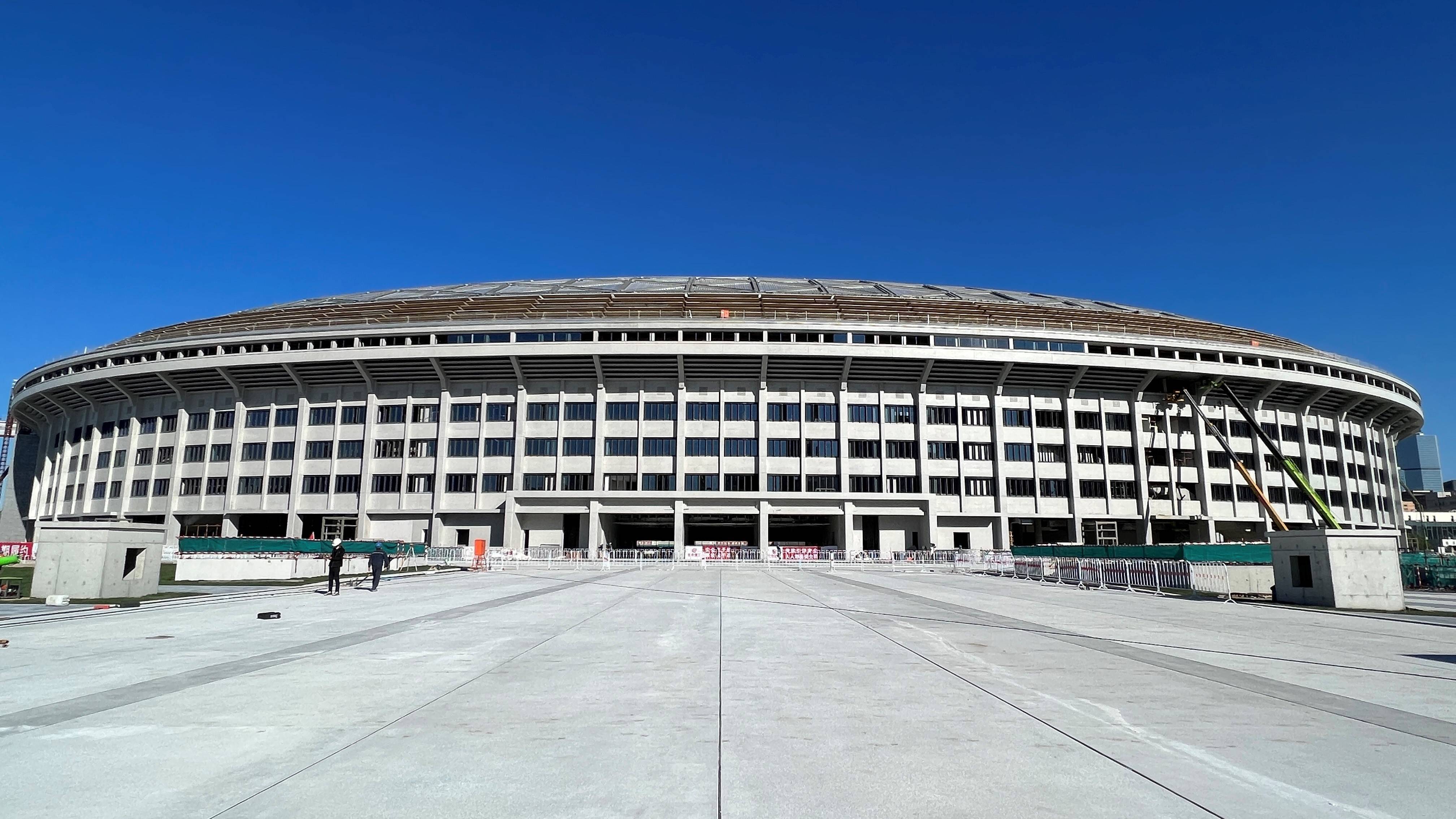北京工人体育场改造复建工程正在进行,即将于今年12月交付.