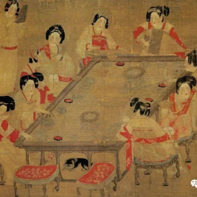 【名品视界】唐 佚名 宫乐图 台北故宫博物院藏_名家_艺术界_鉴定