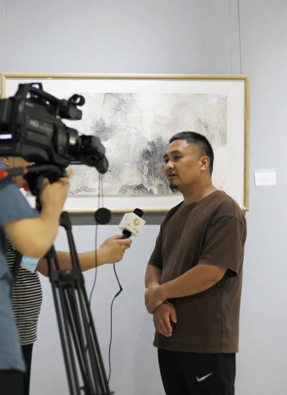 "师道·月圆中秋2022沈光伟,李兴杰,万钧师生书画展"在中百美术馆开幕