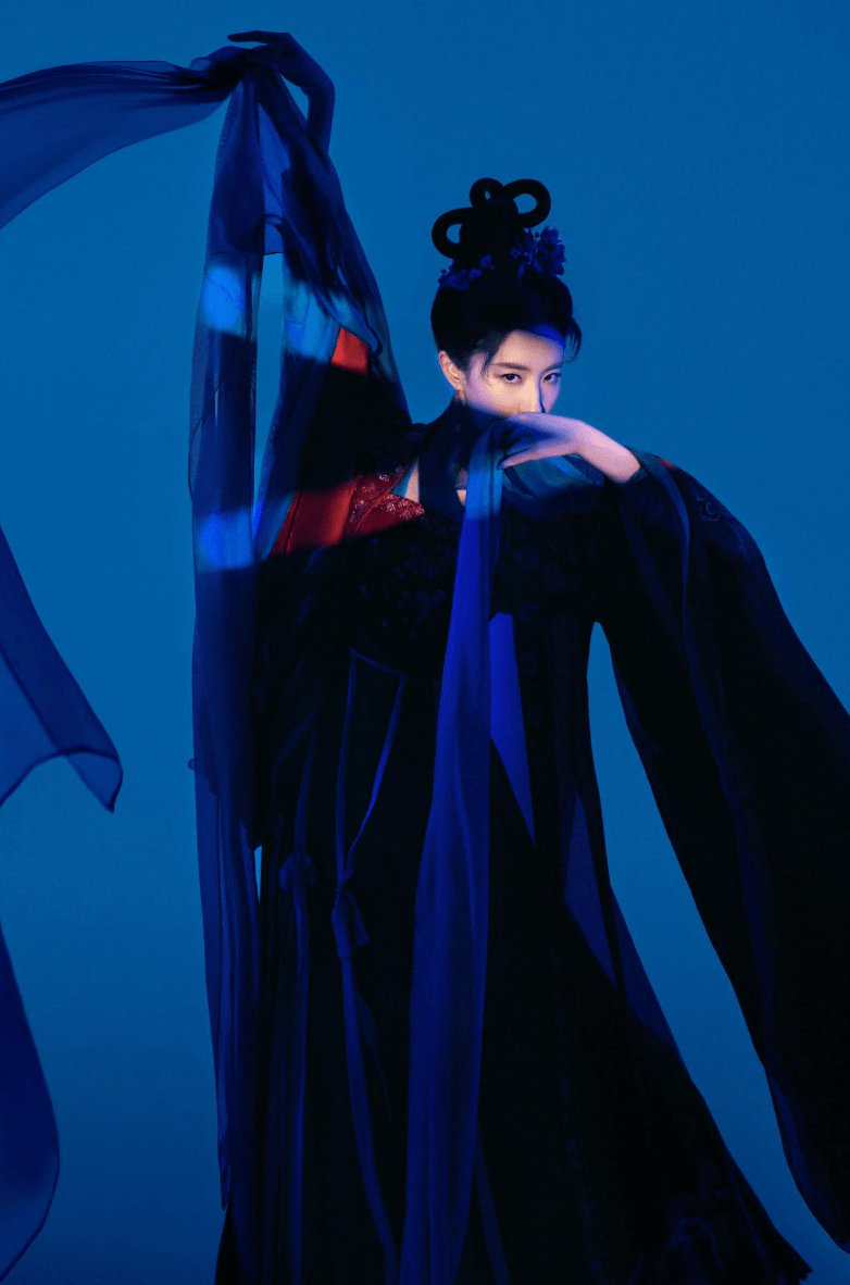 刘亦菲x陈晓演绎红蓝古装大片_蓝色_造型_效果