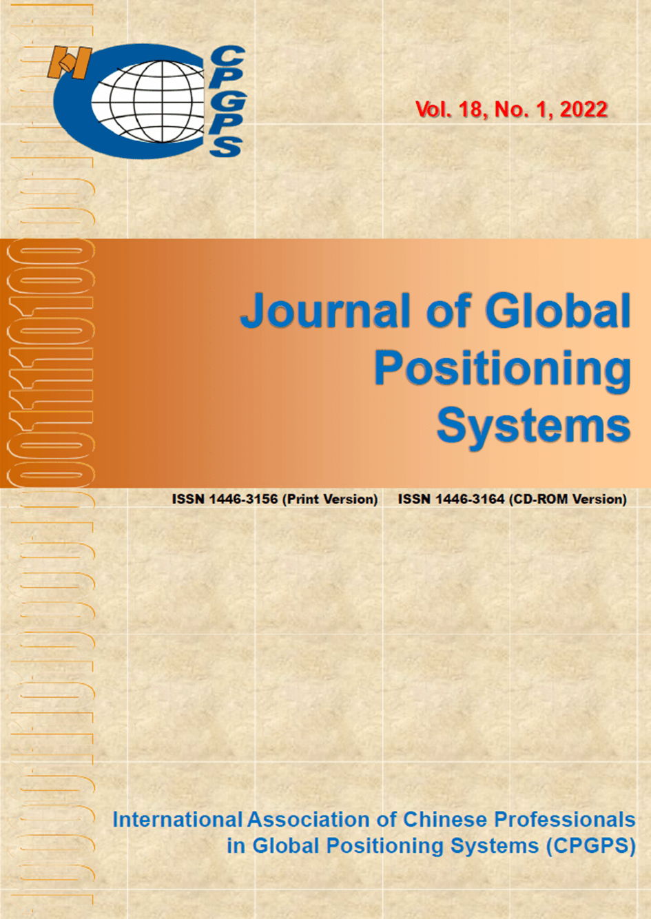 全球华人导航定位协会官方期刊《Journal of Global Positioning Systems》第一期，精彩论文速递_an_is_定位