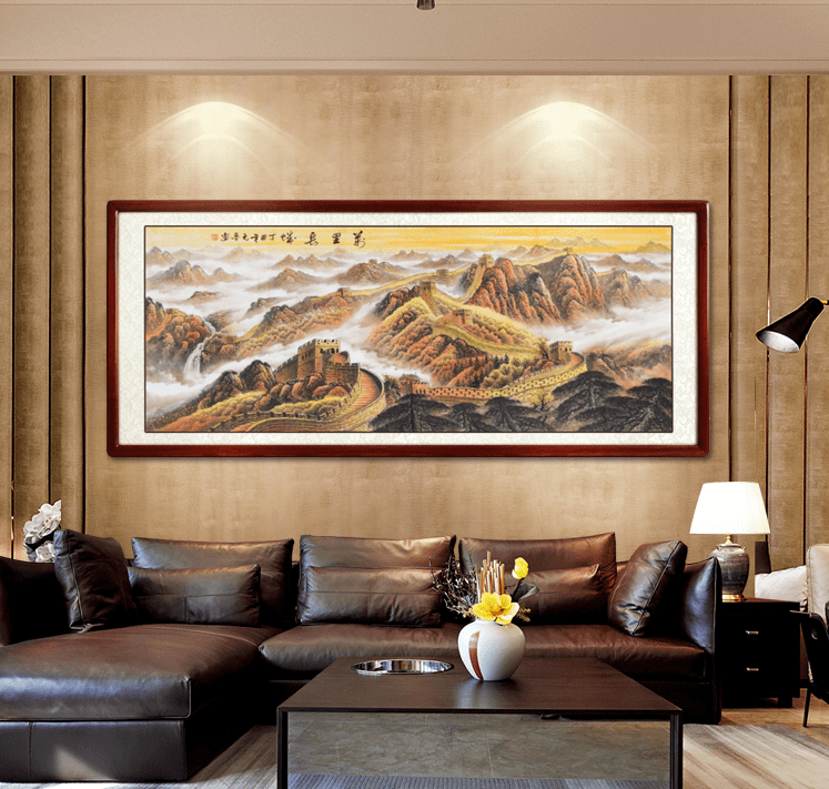 客厅墙壁挂画有何用途,这样的用途很实用,但你不一定知道_山水画_国画