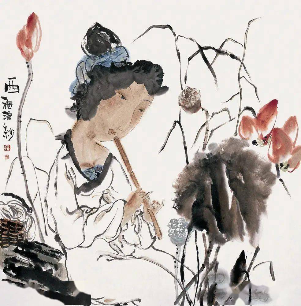 【艺术世界】赵晓峰:峰回路转小写意,畅神纵情仕女图_女士_自然_作品