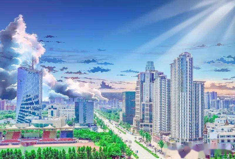 不接受反驳,新都街道绝对有魔法~_城市_广场_中心