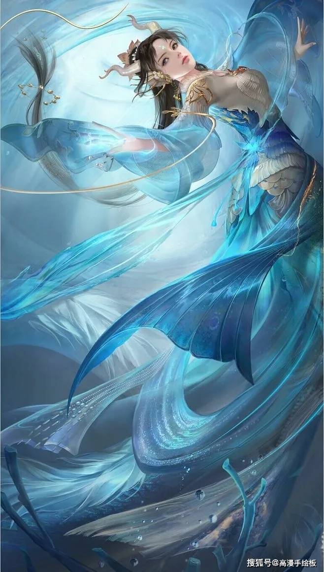 我来教你画 "人鱼姬" ~_人鱼_人类_基本