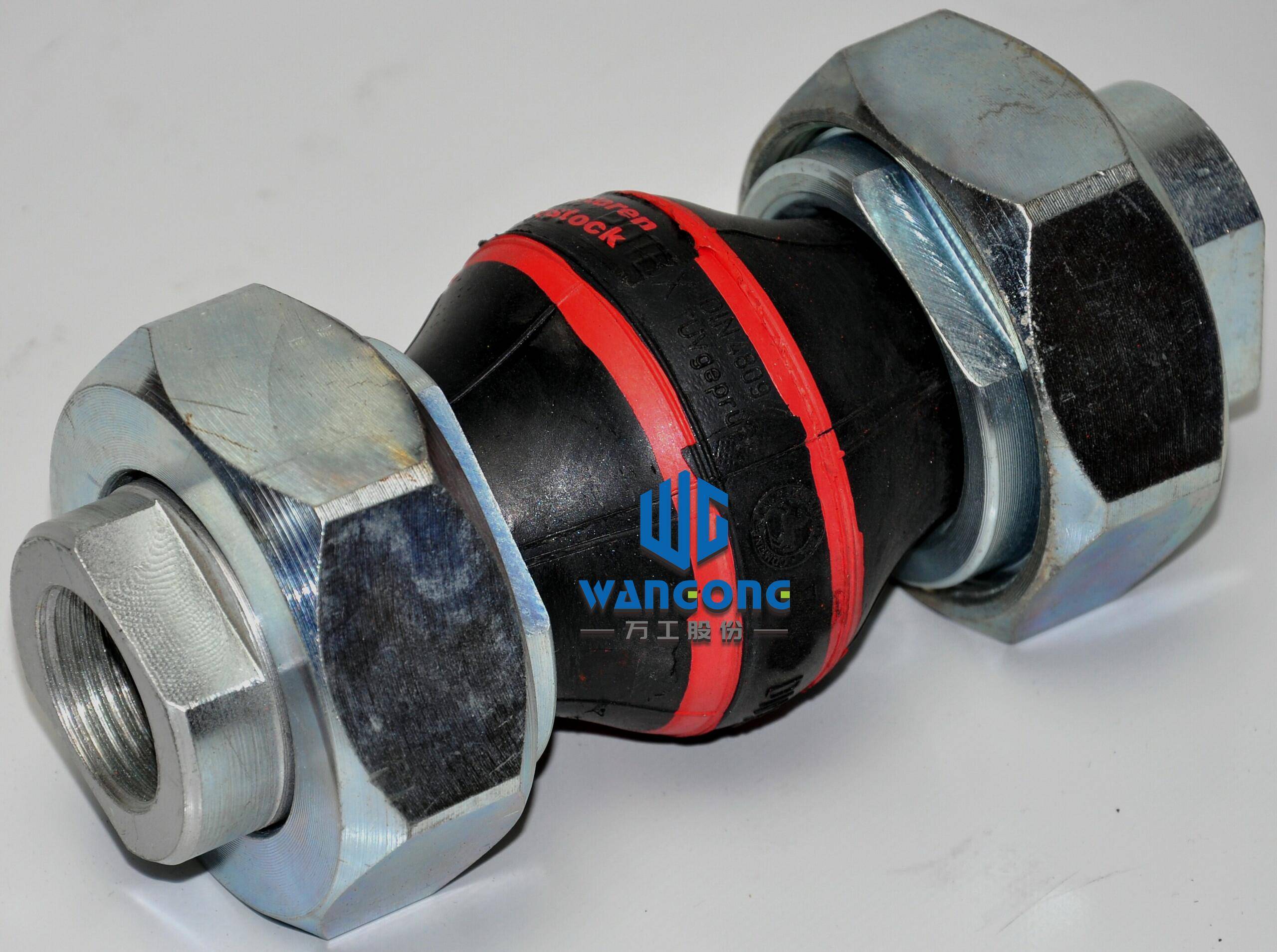 丝扣螺纹橡胶弹性接头法兰软管_弹簧_效果_设备