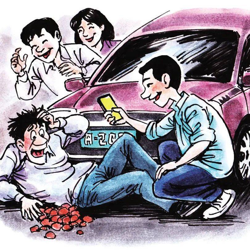 幽默故事：碰瓷_车主_东西_厕所