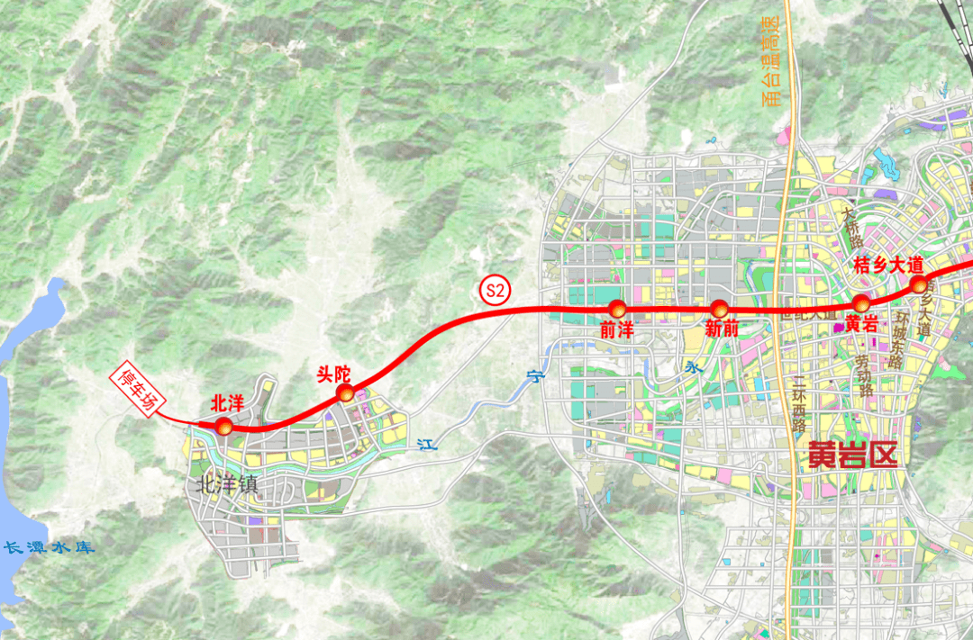 台州轻轨s2最新线路图图片