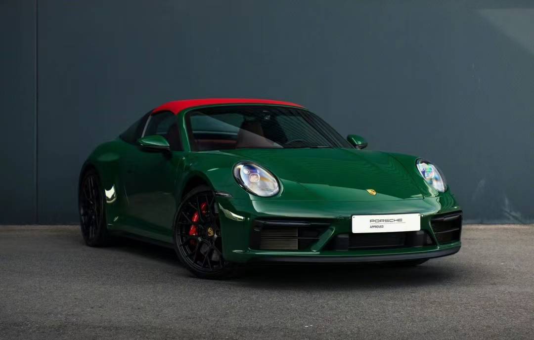 保时捷埃伯改色膜pet爱尔兰绿,绿色清新舒畅_绿色_保时捷埃伯_舒畅