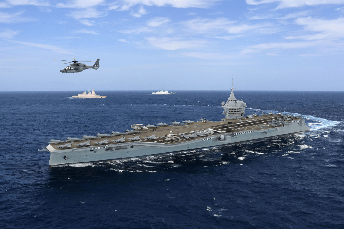 法国海军的新航母,8万吨加3条电弹,简直就是核动力的福建舰_设计_电磁