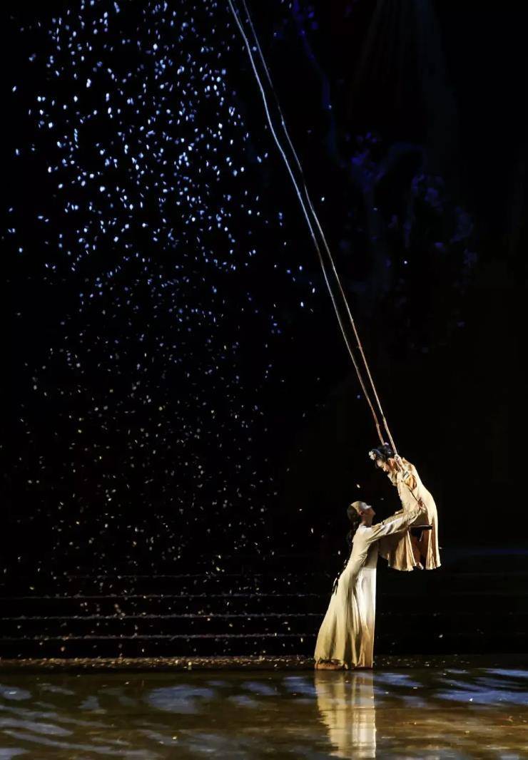 主舞胡杨老师以帅气的三分醉舞姿态完美演绎了李白的"凡人之魂".