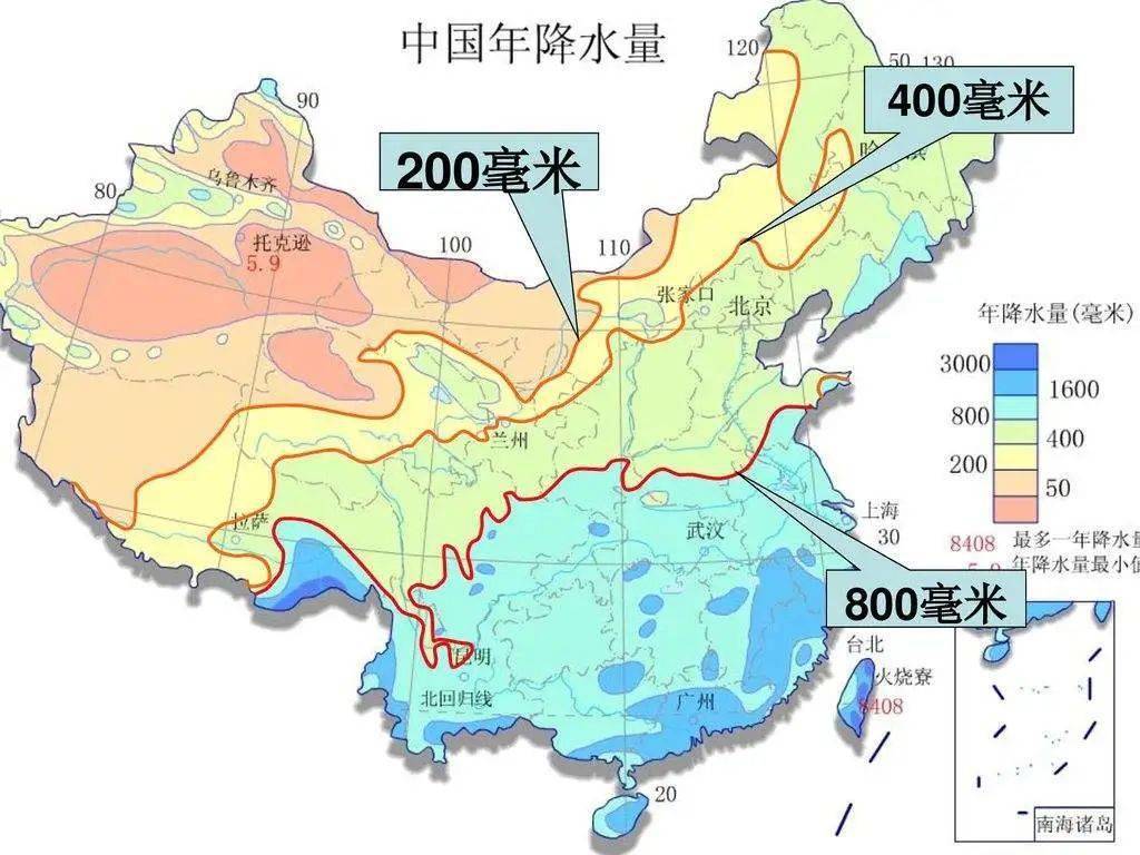 中国各地理分界线无水印高清地图