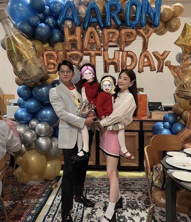 天王郭富城妻子方媛曝光57岁生日照片,双手合十许下心愿_女儿_穿着