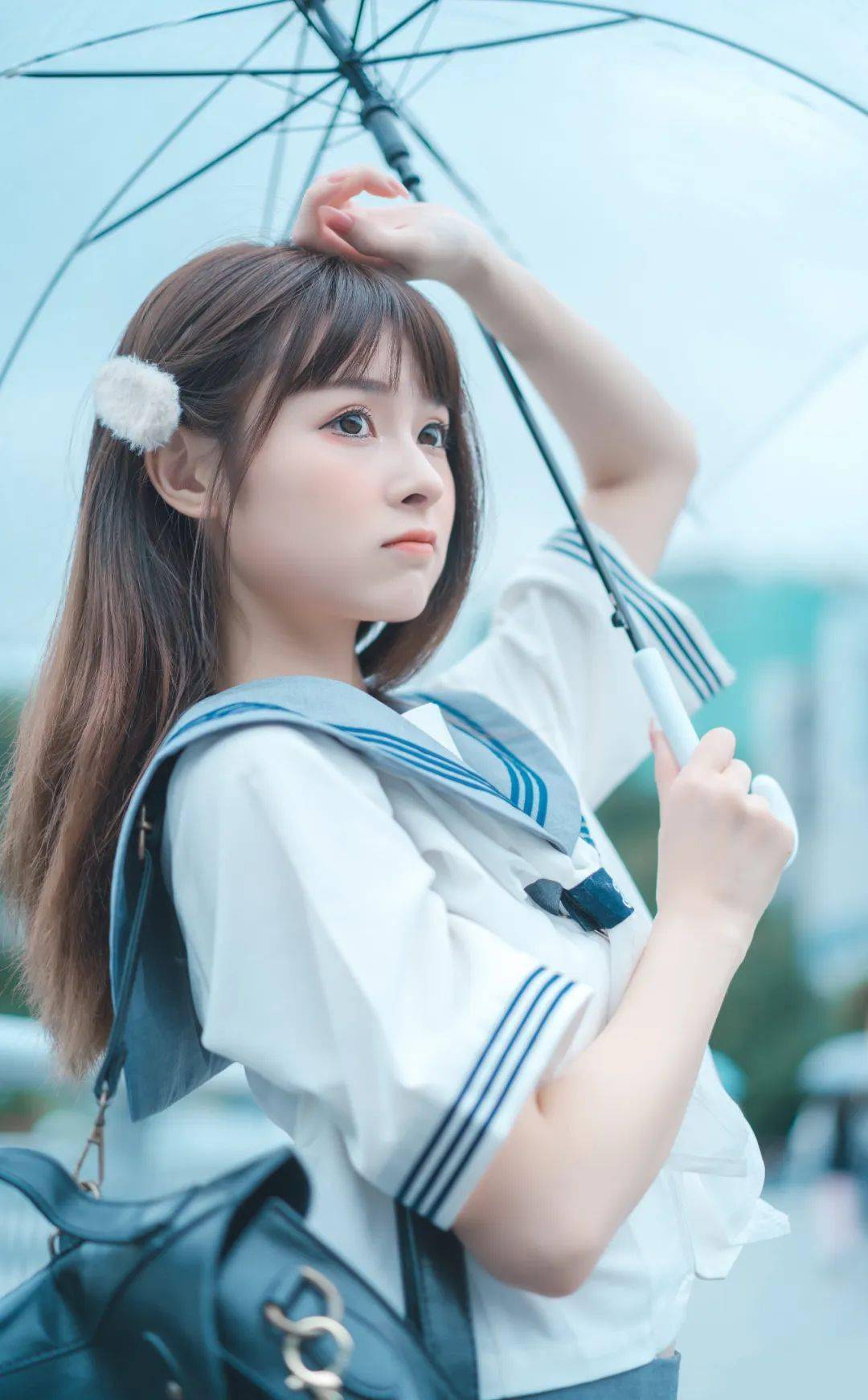 jk制服:天青色等烟雨,而我在等你_摄影_栏目_多多