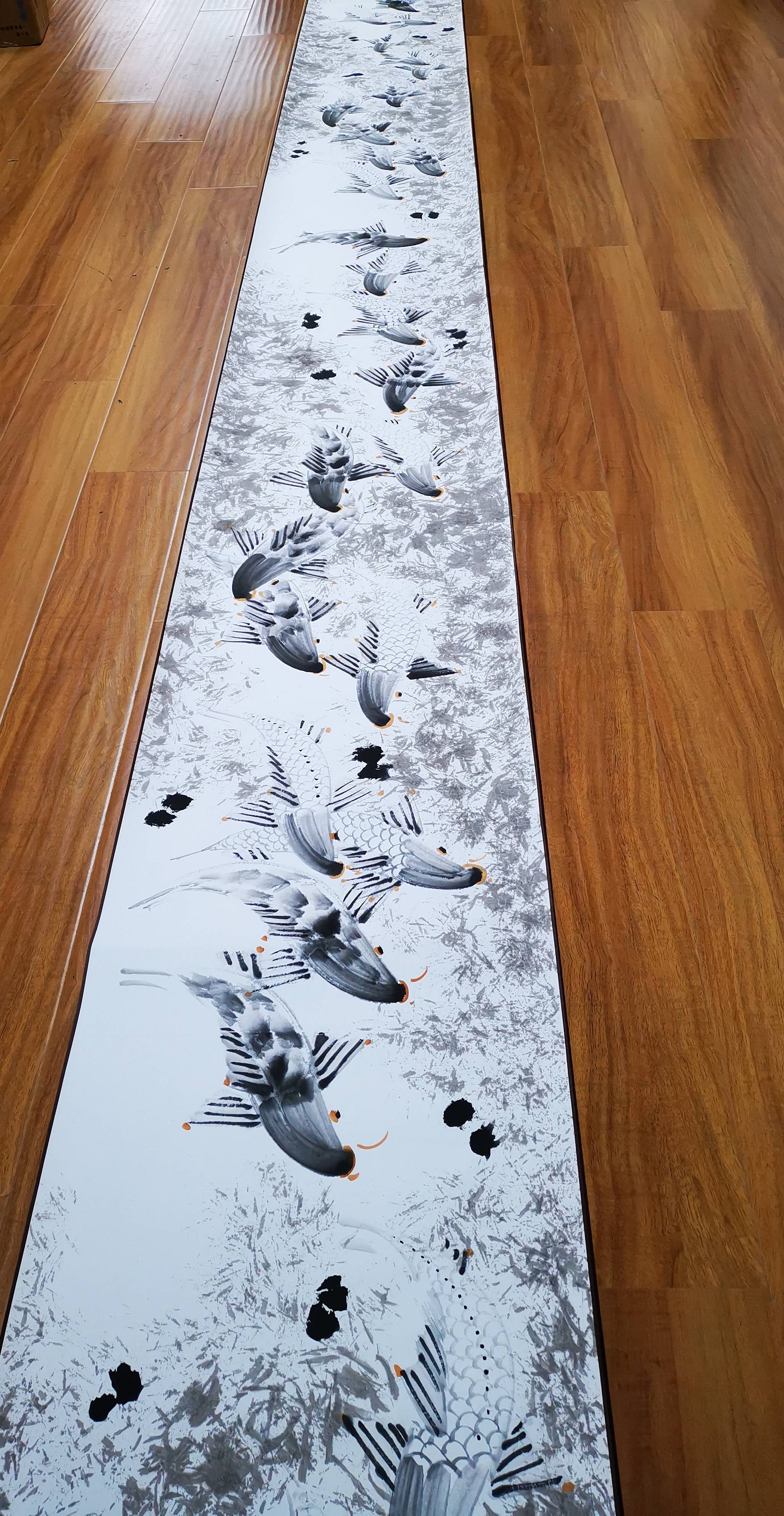 "中白俄罗斯文化形象交流大使"—李进潮《书画艺术典藏--百鱼图》长卷