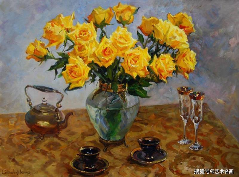 欧洲古典玫瑰花静物油画,美|艺术名画_存在物_海德格尔_本质