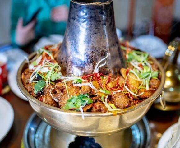 舌尖上的平凉美食庄浪暖锅_菜品_花菜_排骨