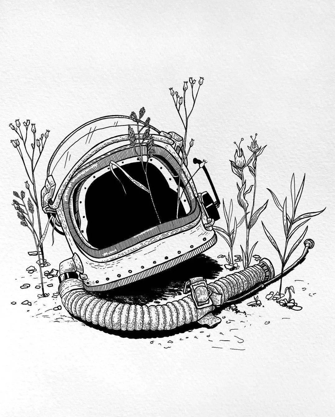 太强了,超赞的钢笔速写创意画_在线_艺术_铅笔