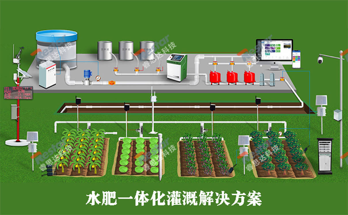 花园自动喷水灌溉系统图片