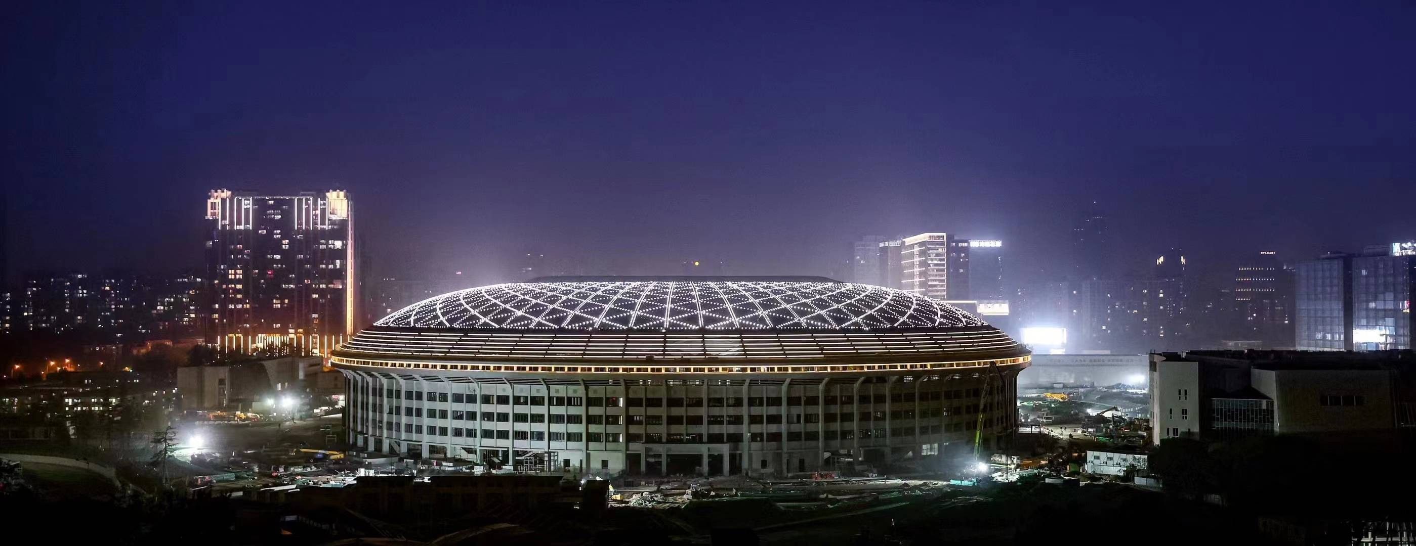 北京新工体罩棚正调试灯光,竣工后逢重要庆典上演灯光秀_改造_项目