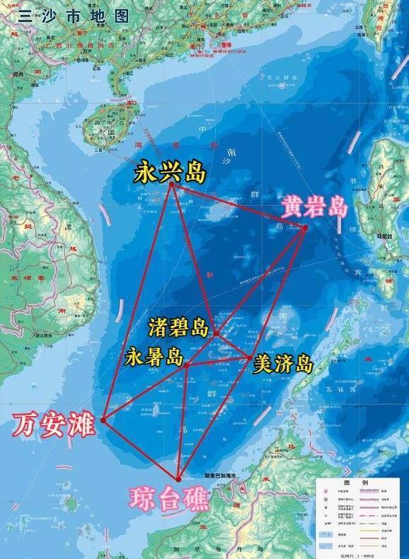 距离曾母暗沙仅有120公里,距离我国三沙市南沙区政府所在地永暑岛大约