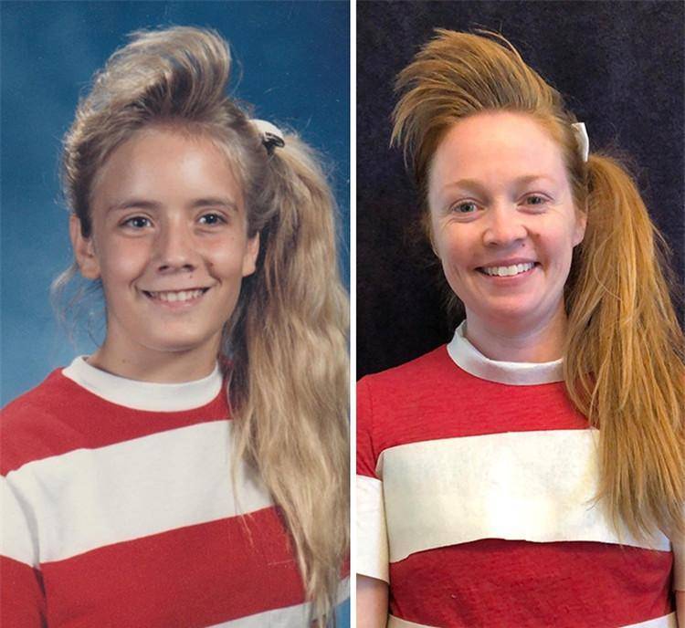 倒刮,爆炸头,站立刘海,太有年代感了_方式_时候_女人