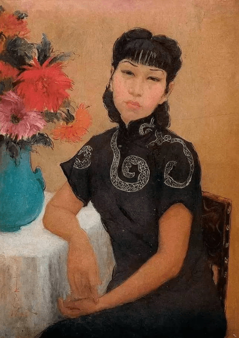 在电影中,有一段很戏剧冲突的场景,就是潘玉良要把自己的裸体画拿出去