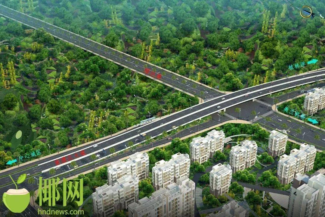 2020年,海口市启动南渡江大道项目规划,重点推进南渡江大道江东新区段