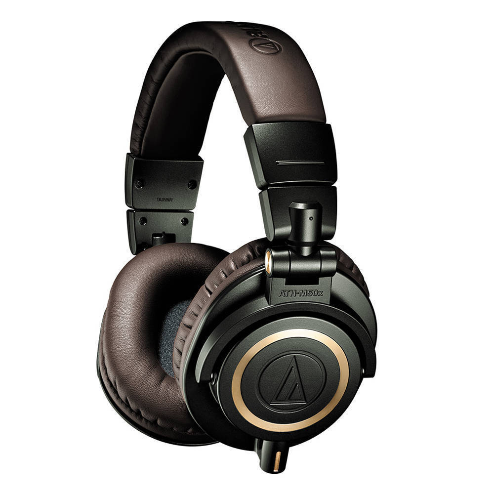 铁三角audiotechnica m50x录音棚全封闭监听耳机录音编曲混音监听耳机