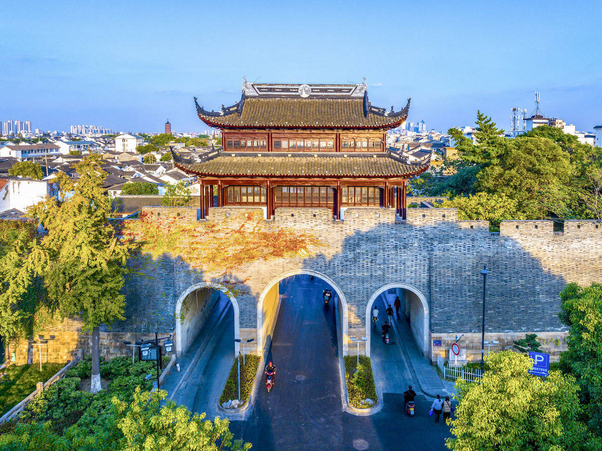 这座城门曾是苏州唯一的中西合璧式近代城门_银胥门_娄门_城楼
