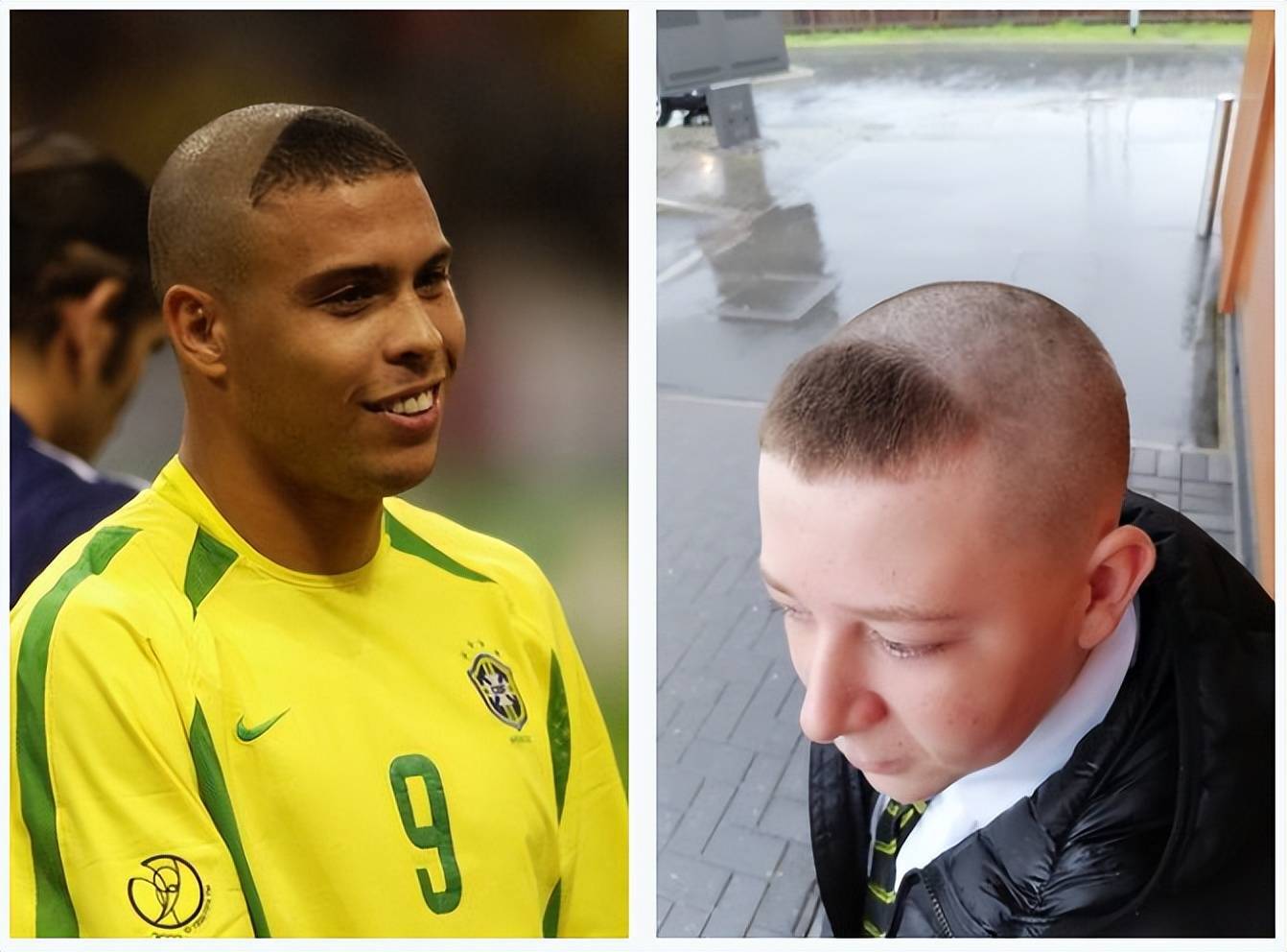 12岁男孩留罗纳尔多世界杯发型,被学校以违反校规为由送回了家