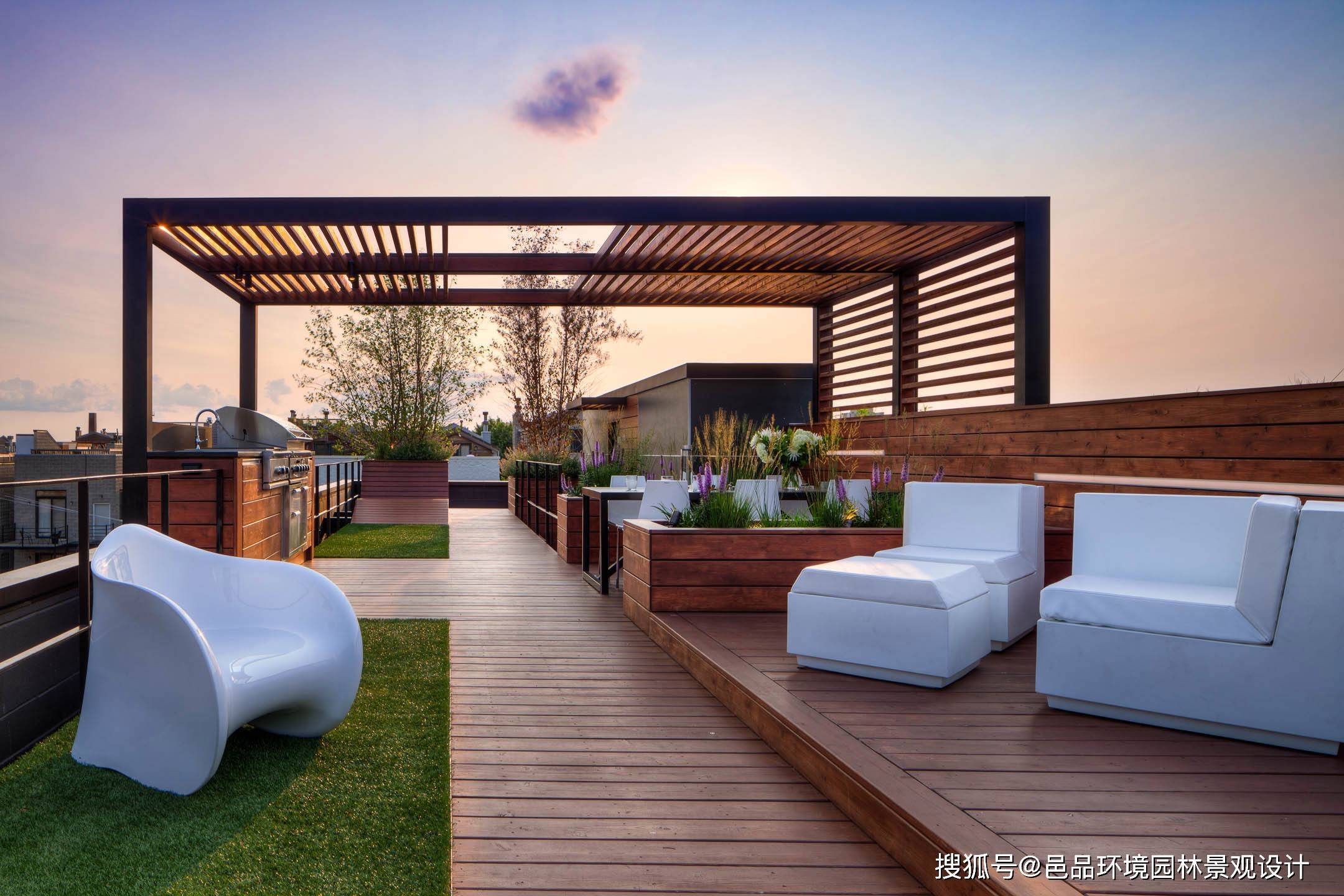 收藏|屋顶花园中如何安装防腐木花架_地面_涂料_木材