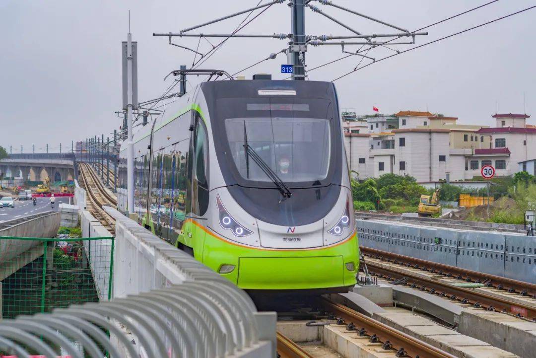 南海有轨电车1号线项目后通段正式开通_林岳_换乘_运营