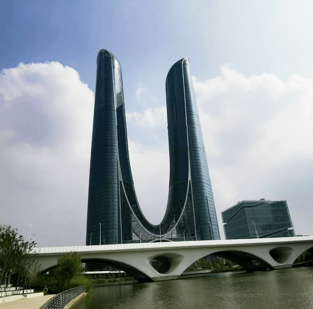 建筑|杭州第一高楼即将竣工,“钢拱连桥”结构世界罕见_之门_项目_中心