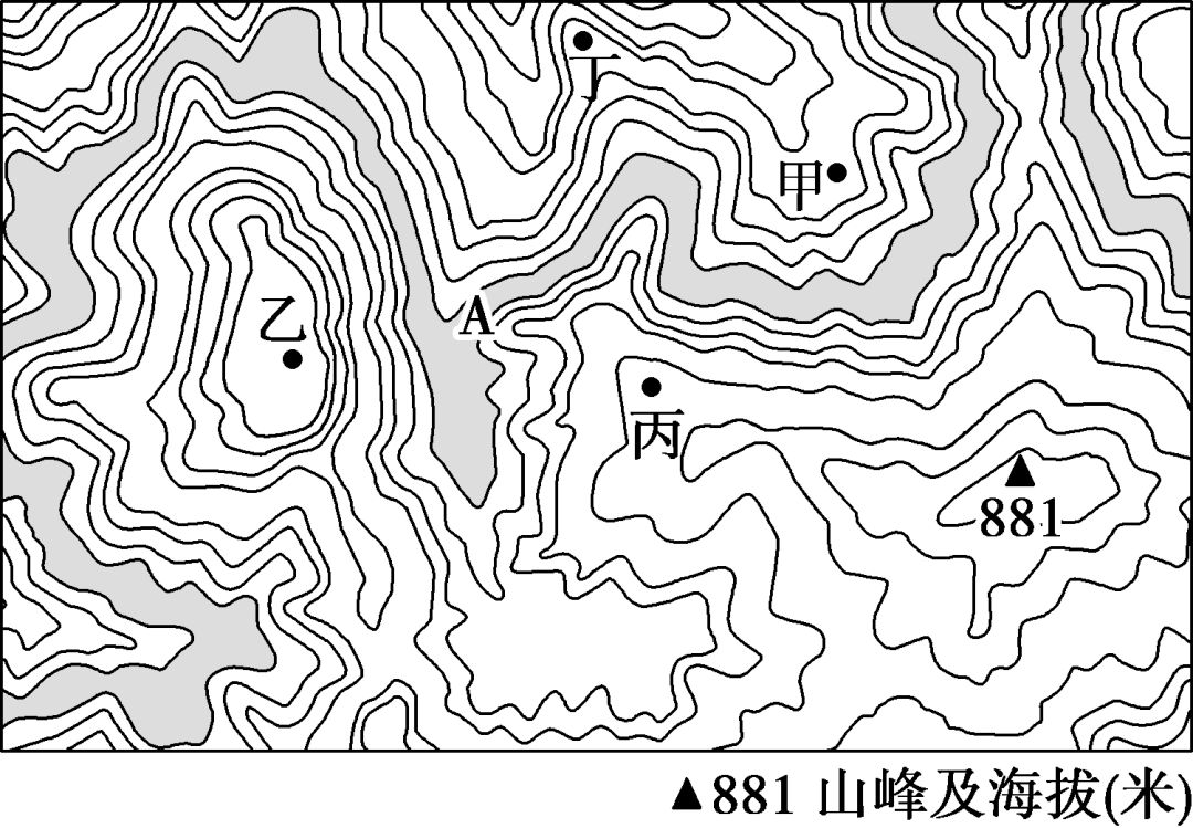 (2022·石家庄检测)下图为黄土高原某区域等高线地形图(等高距为10米)