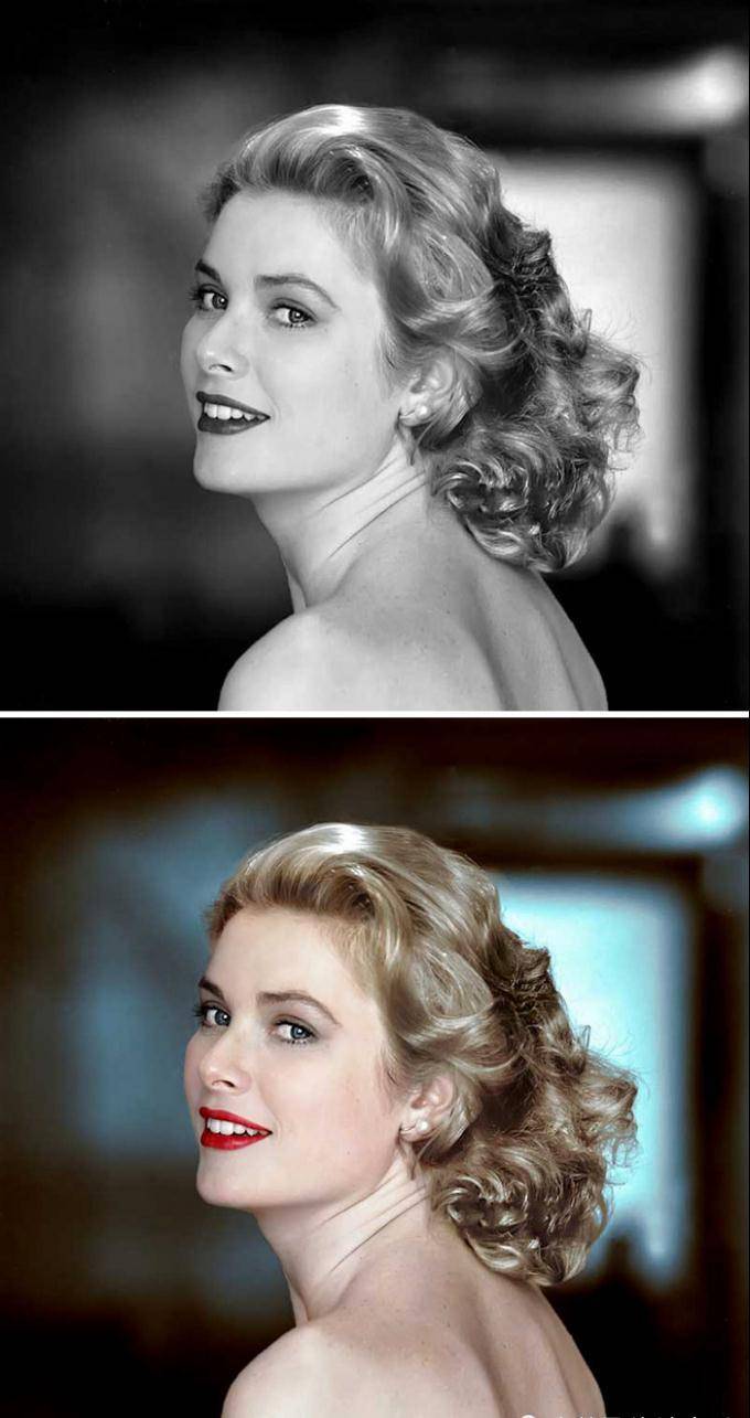 30张好莱坞演员们的黑白照片重新上色,感受记忆中的旧时光_gene