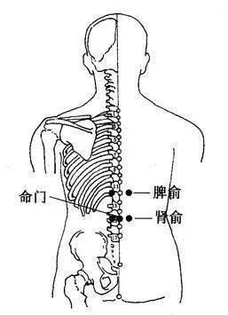 背部有一个降糖奇穴