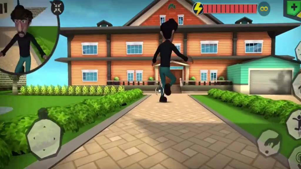 疯狂小偷:两个小偷变成了巨人,头直接卡在了塔米家的屋顶!