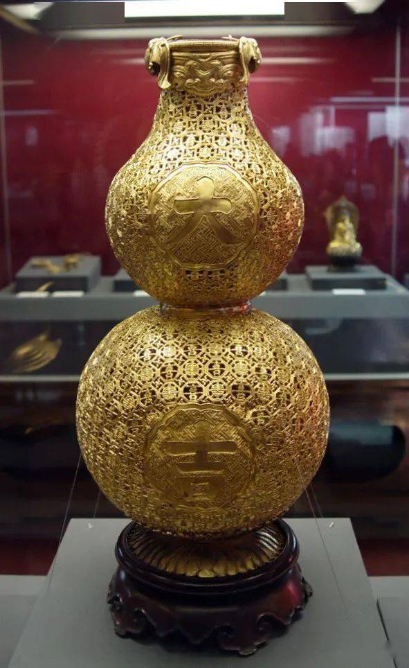 清代皇家金器(下)_镂空_葫芦_金錾