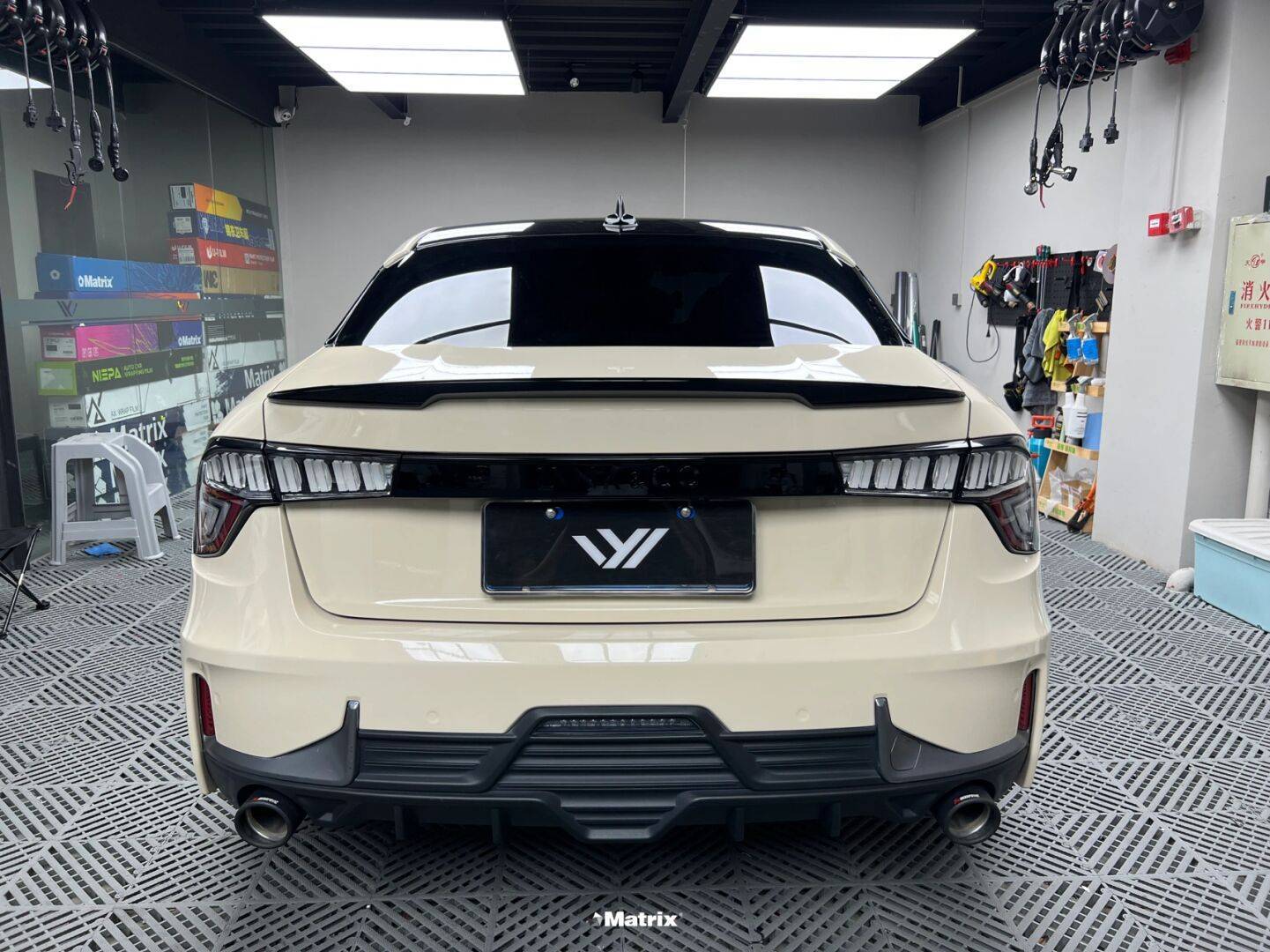 领克矩阵matrix改色膜卡其米兰,低调的奶茶色调_搜狐汽车_搜狐网