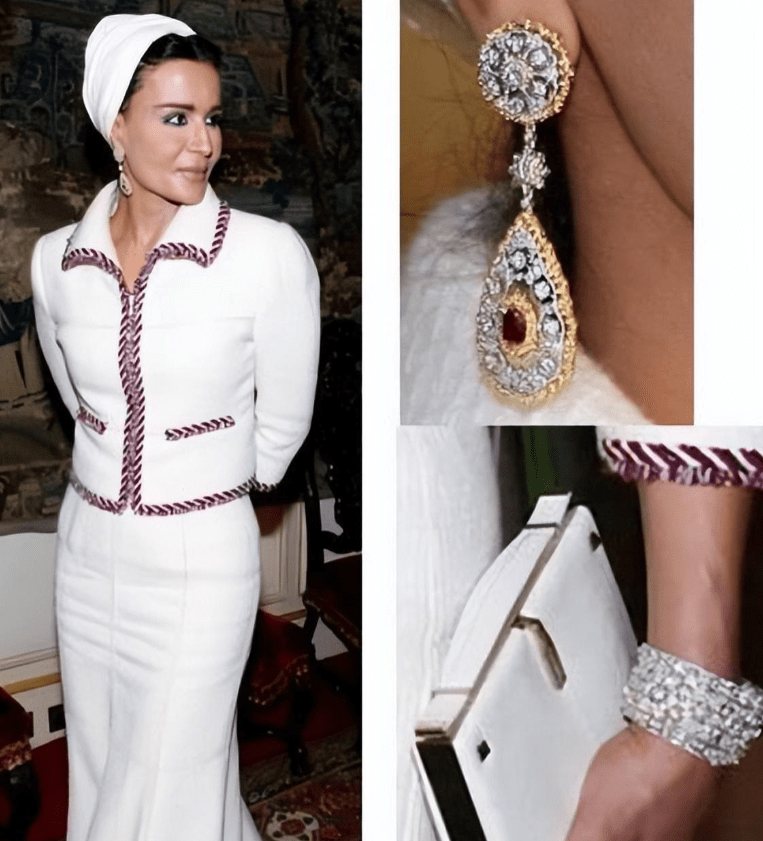 佩戴莫扎太后同款钻石手镯,贵气又迷人_首饰_世界杯_支持