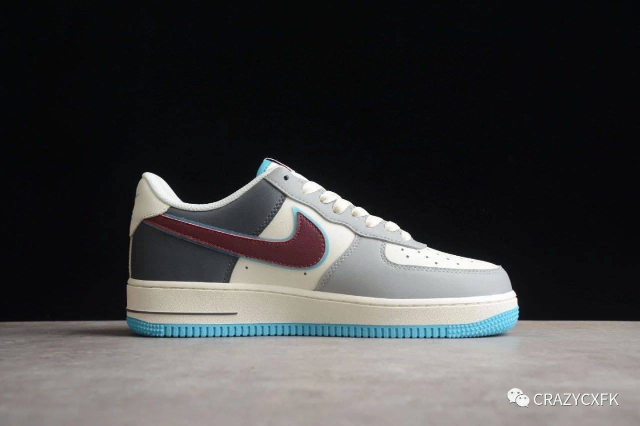 耐克nike air force 1 low rouge 灰胭脂空军一号低帮运动鞋_对比