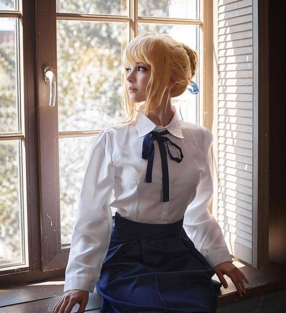 美少女cosplay动漫角色,雷姆,祢豆子信手拈来,爱蜜莉雅绝美_化妆_姐姐