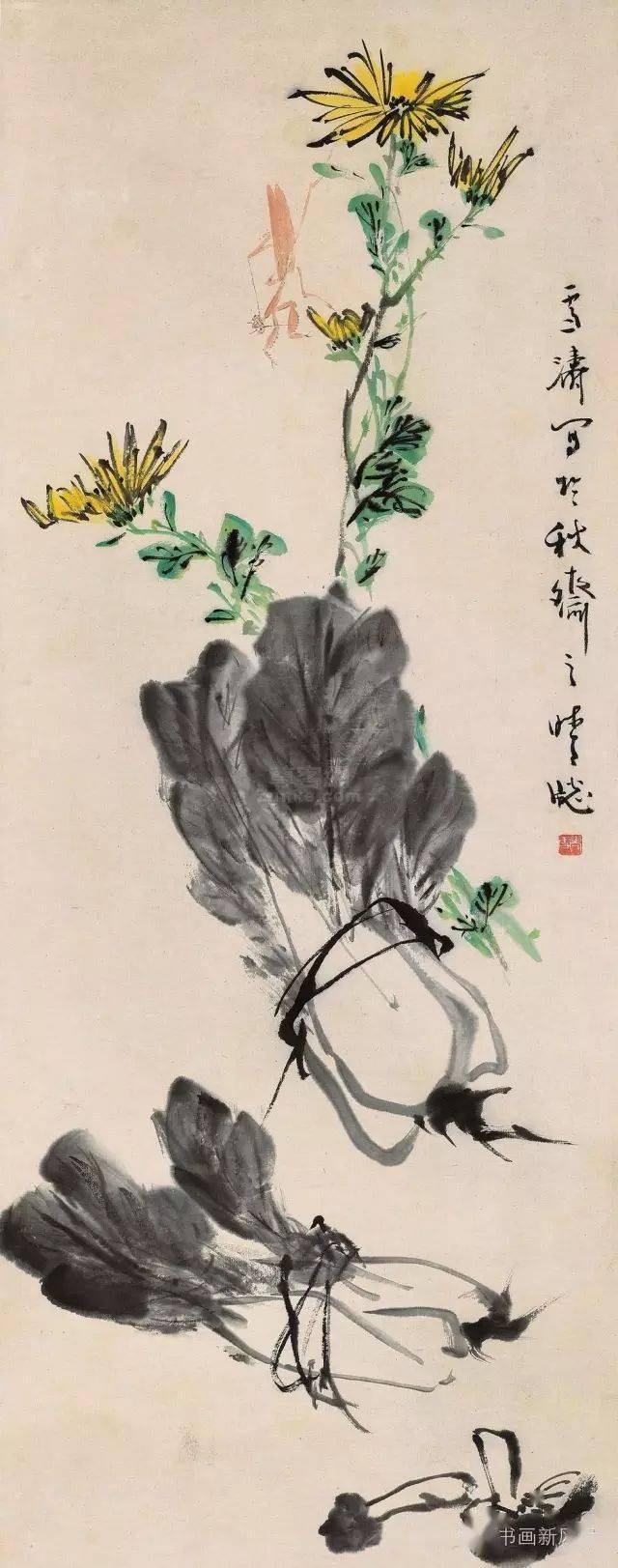 花鸟大师王雪涛画菊作品20幅!