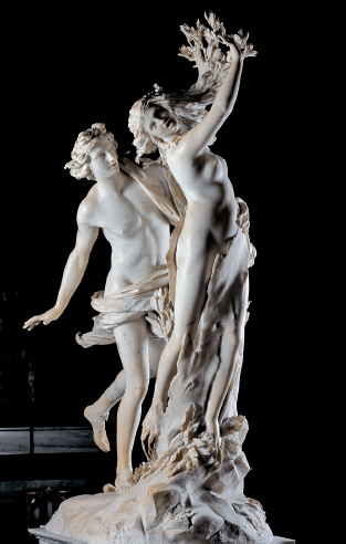 乔瓦尼·洛伦佐·贝尼尼,《阿波罗与达芙妮》,1622—1625,卡拉拉