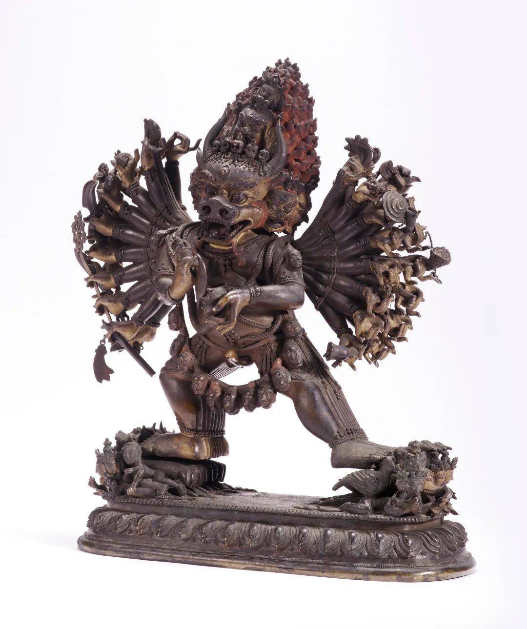 清乾隆(宫廷)铜鎏金大威德金刚像|永乐2022秋拍_附图_故宫博物院_章嘉