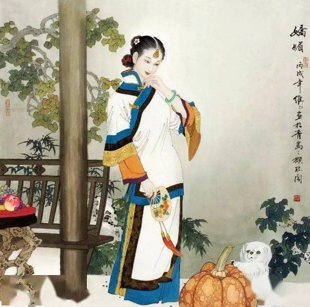 八雅轩丨【八雅丹青】这画中的美人呼之欲出!